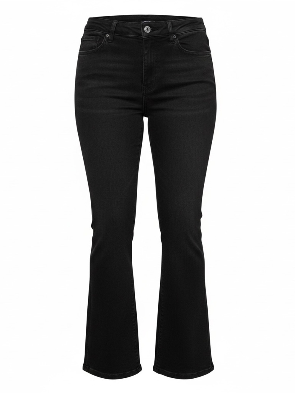 Women’s Black Flare Leg Curvy Stretch Mid Rise Jeans Size 16W NWT